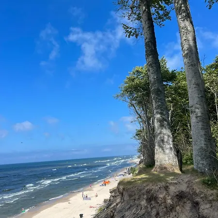Ferienhaus Moja Debina Lux 1, Z Pokojem Dziennym, Jedna Sypialnia I Antresola, Blisko Plazy Debina (Ustka)