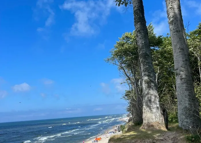 度假居 Moja Debina Lux 1, Z Pokojem Dziennym, Jedna Sypialnia I Antresola, Blisko Plazy Debina (Ustka)